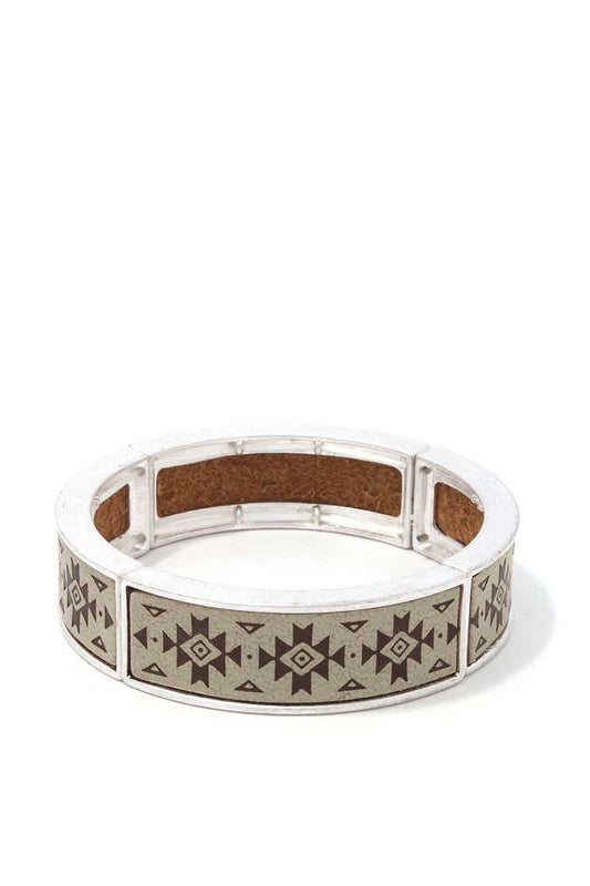 Pattern Metal Stretch Bracelet