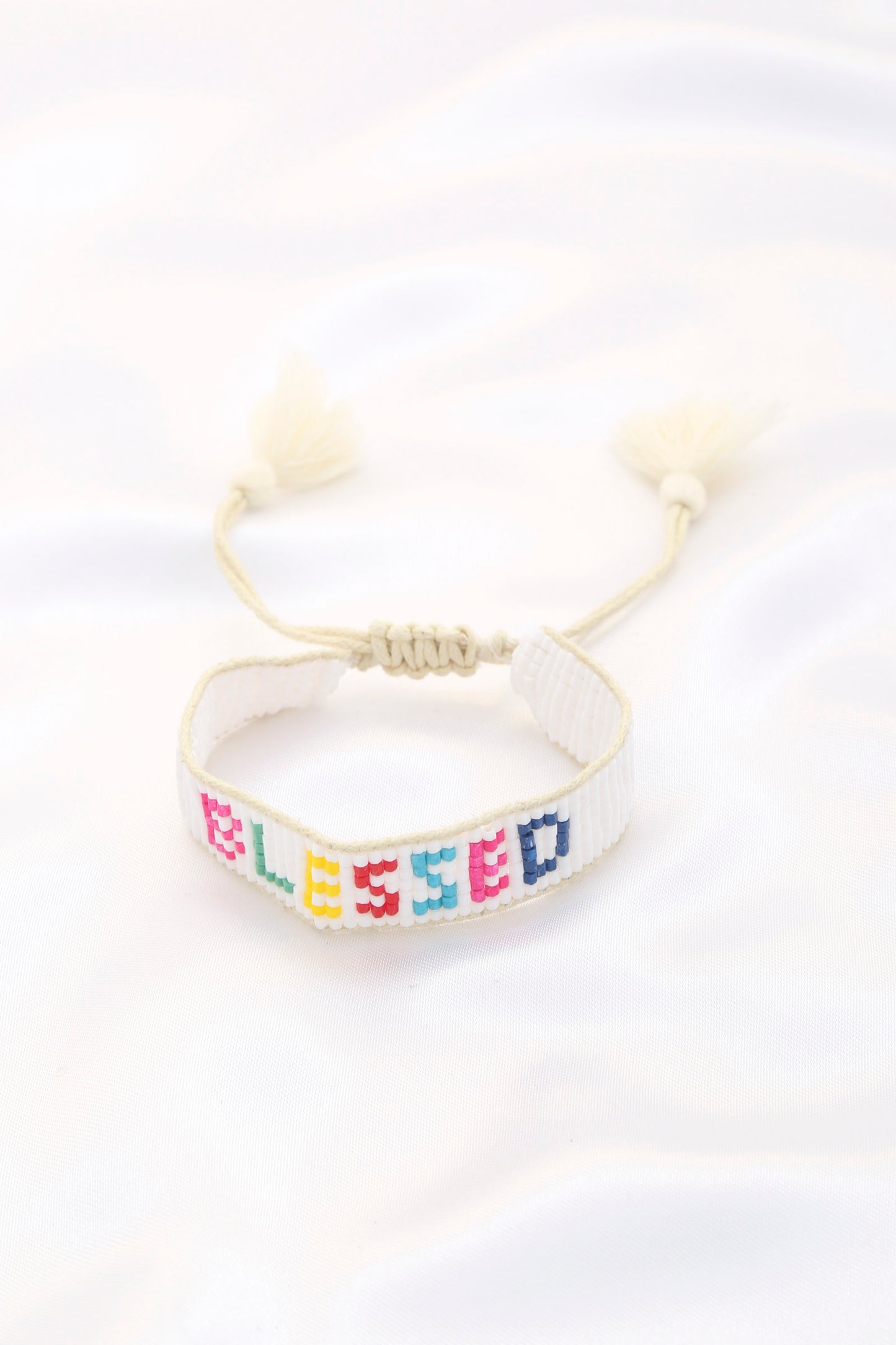 Bead Pull Tie Bracelet