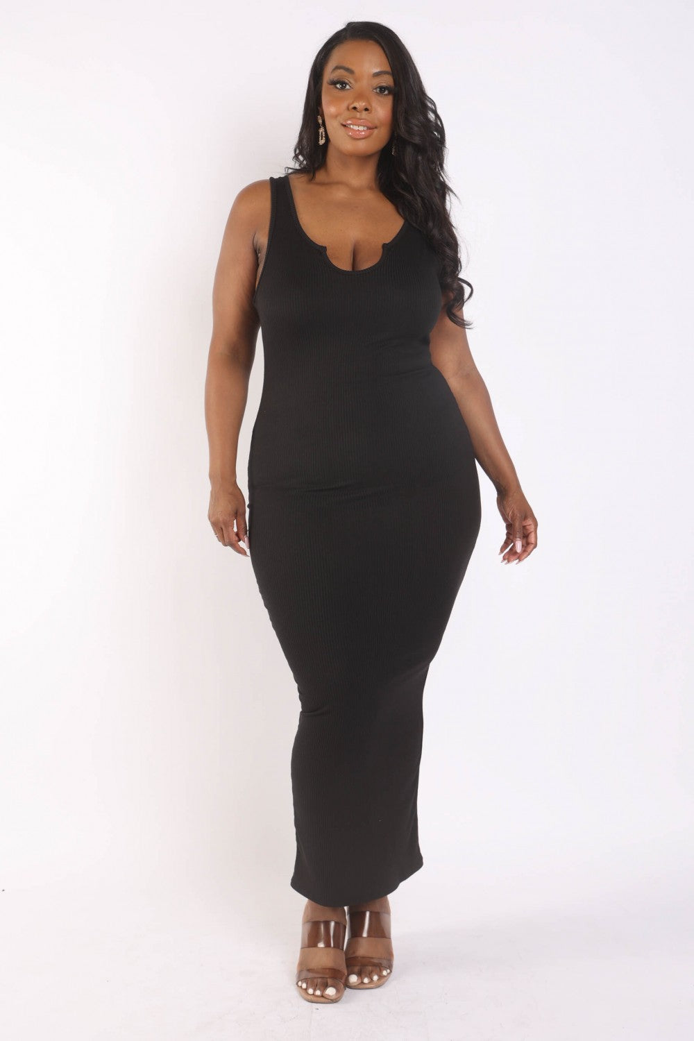 ribbed tank maxi dress Ribbed Tank Maxi Dress
