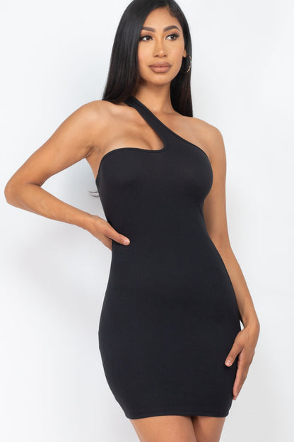 Asymmetrical Bodycon Mini Dress