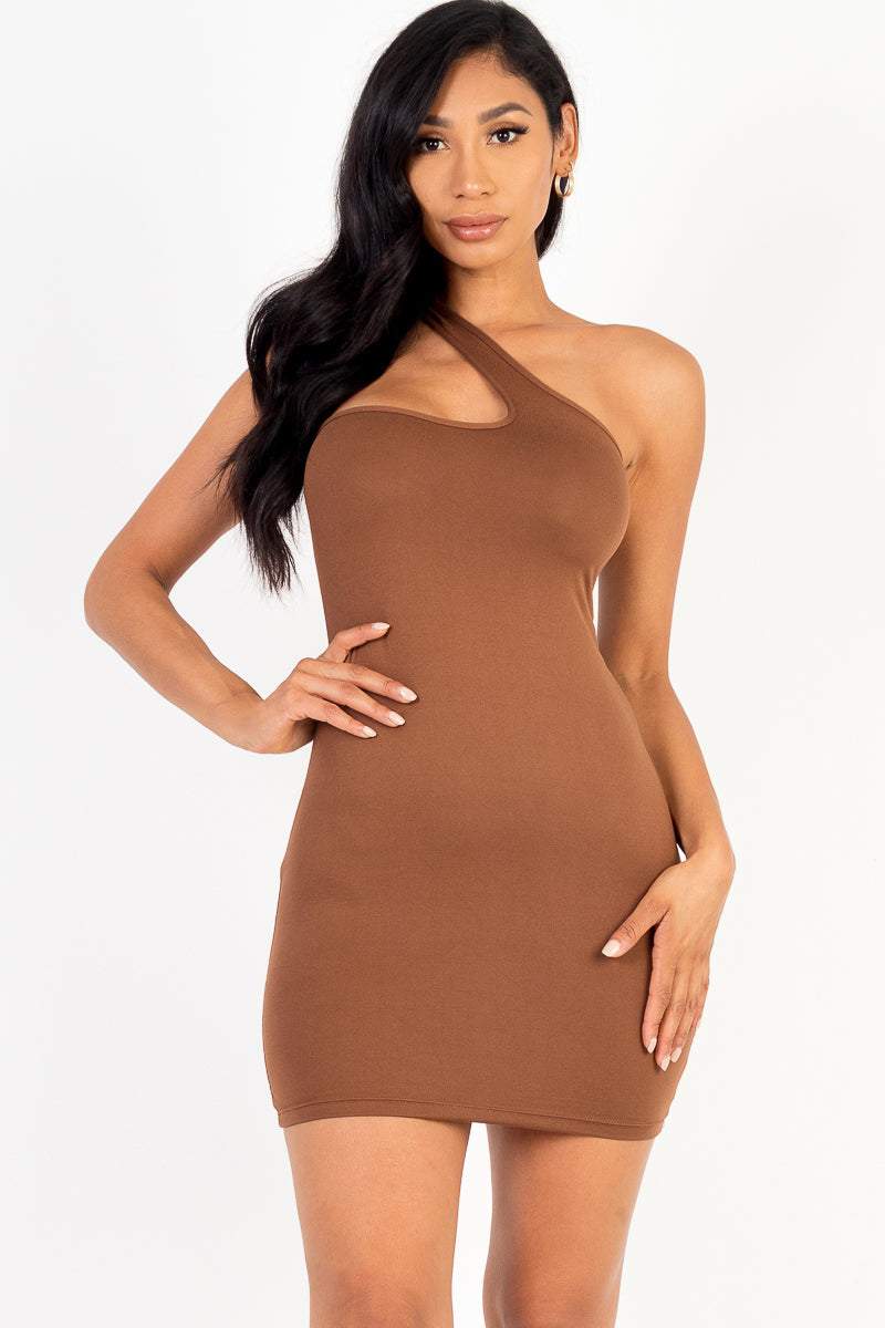 Asymmetrical Bodycon Mini Dress