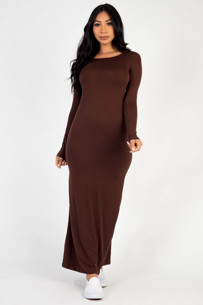 Maxi dress featuring cap sleeves.