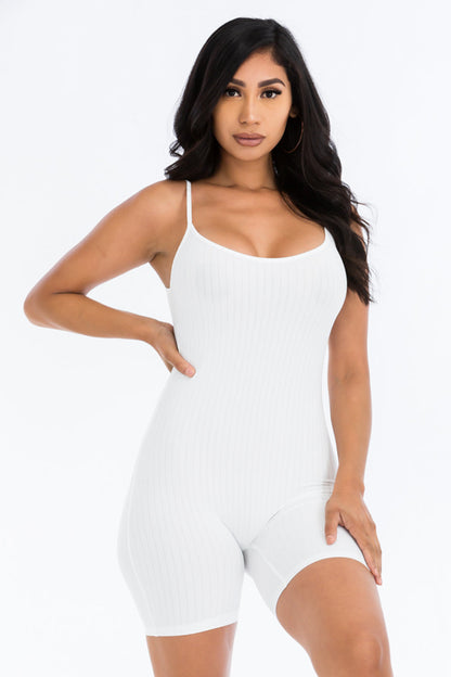 Fitted Ribbed Romper