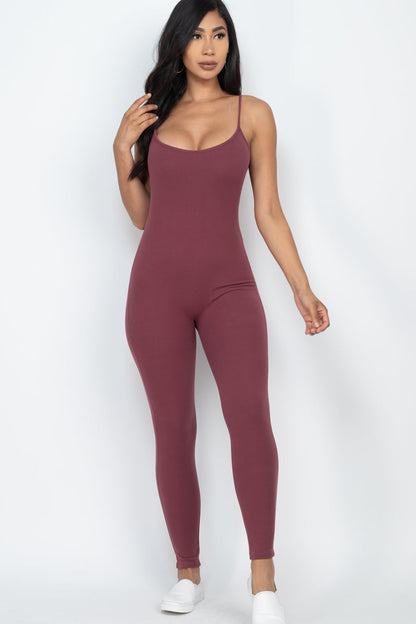 Cozy Backless Bodycon Jumpsuit