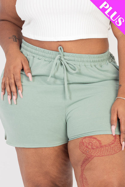 French Terry Shorts in Plus Size