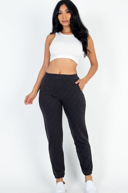 Ribbed Joggers with Side Pockets