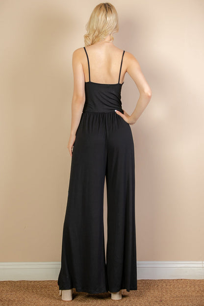Wide Leg Jumpsuit with Front