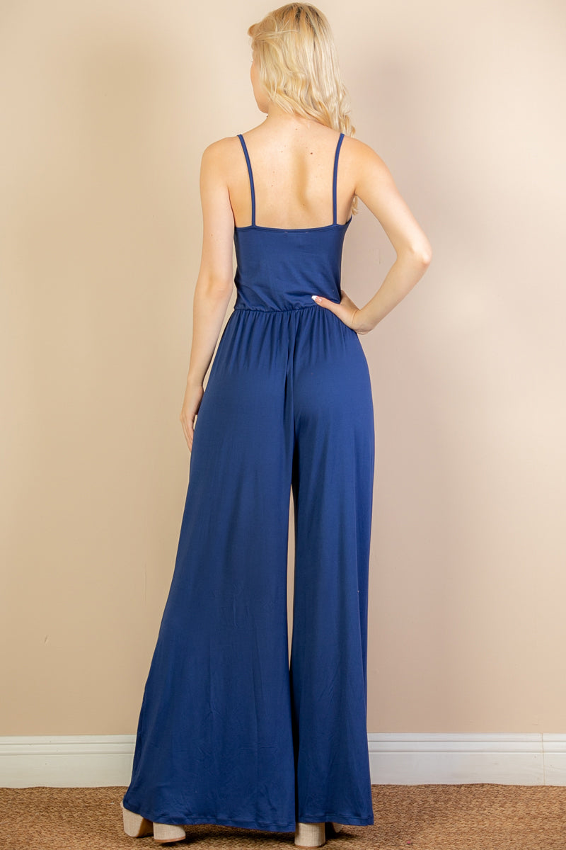 Wide Leg Jumpsuit with Front