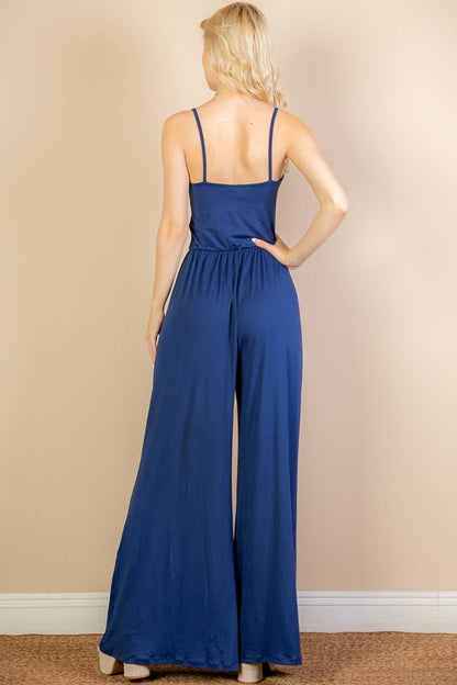 Wide Leg Jumpsuit with Front