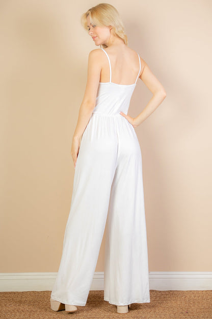 Wide Leg Jumpsuit with Front