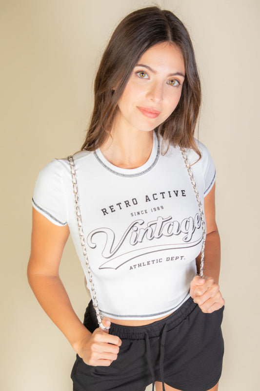 Retro Short Sleeve Graphic Tee