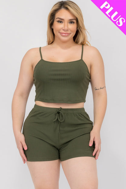 Plus Size One Shoulder Solid Color Jumpsuit