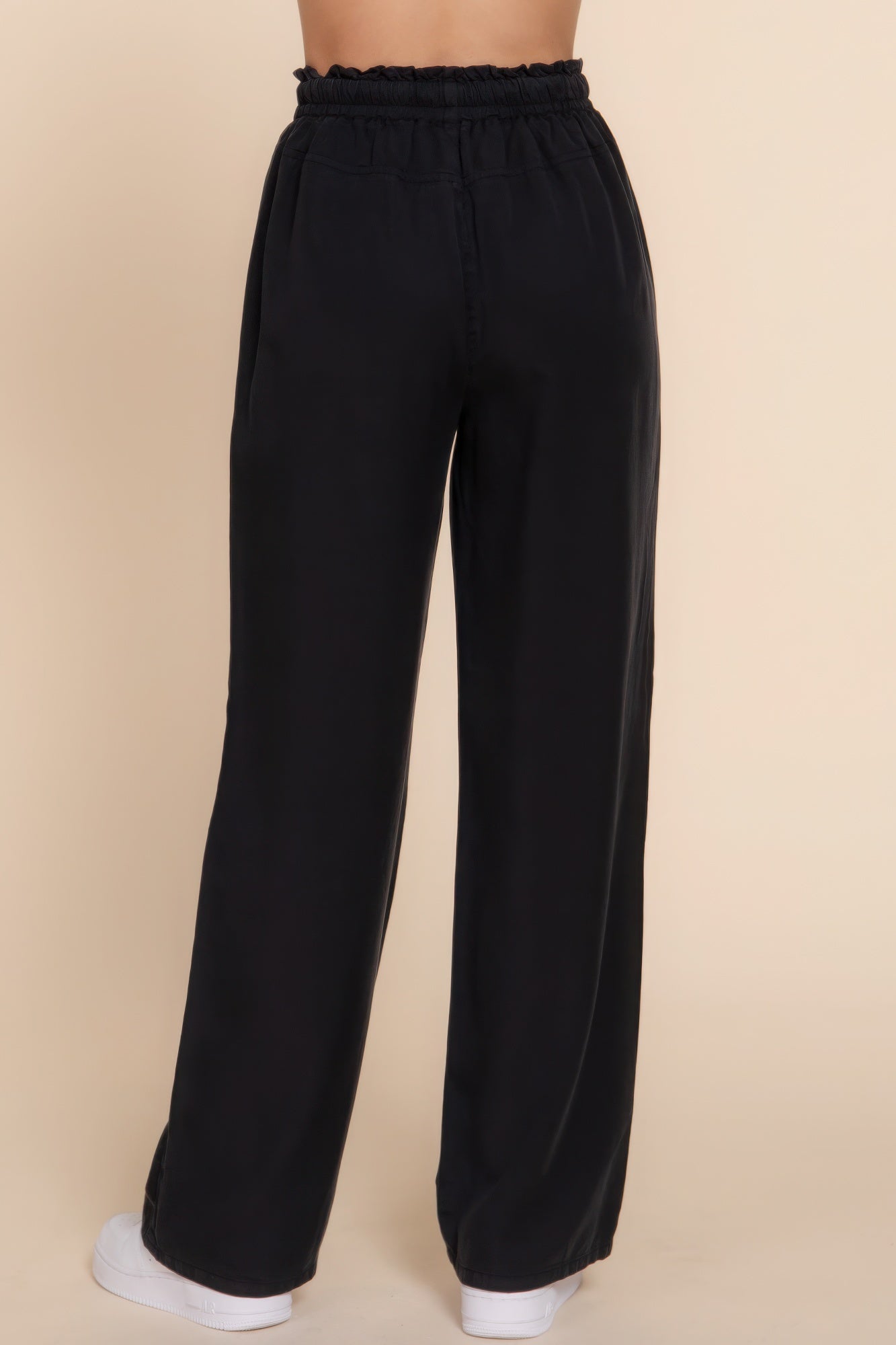 Elastic Waist Long Pants