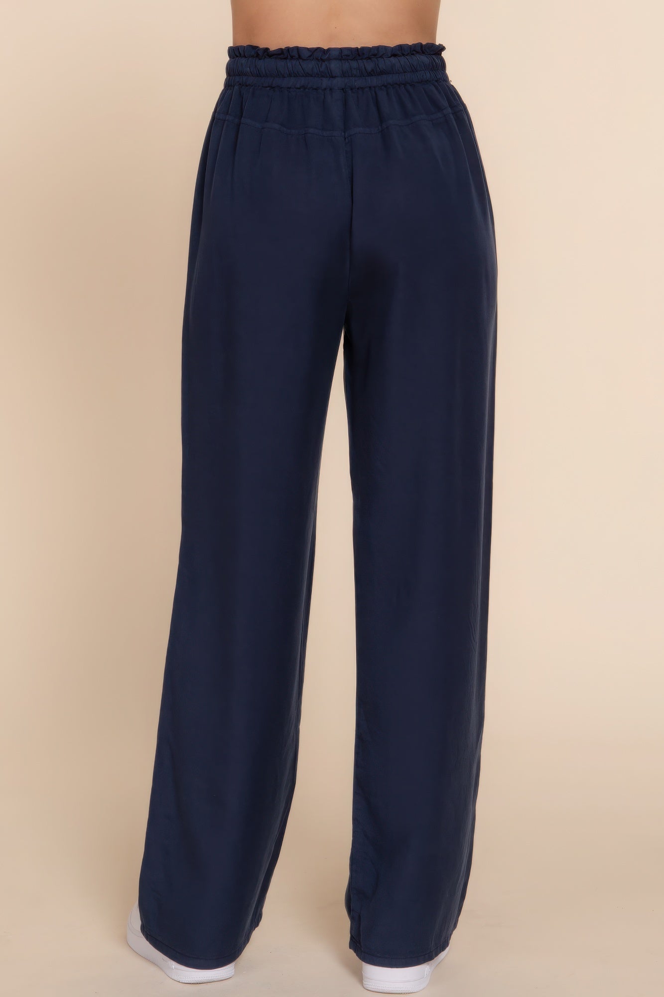 Elastic Waist Long Pants