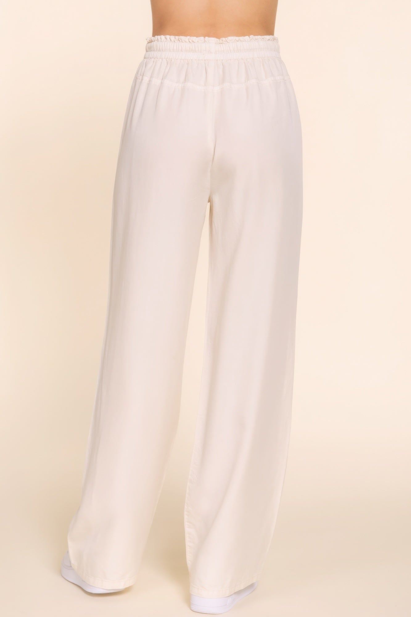 Elastic Waist Long Pants