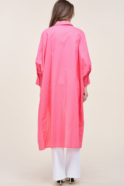 Oversized Shirt With Long Back