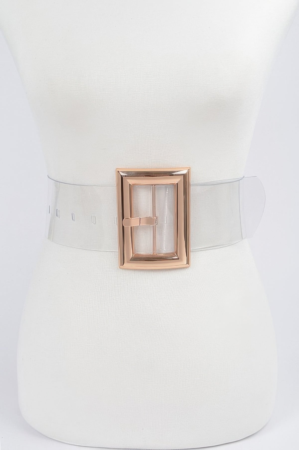 Oversized Transparent Pvc Belt display picture 2