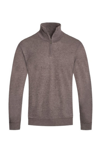 Mens Knit Quarter Zip Sweater