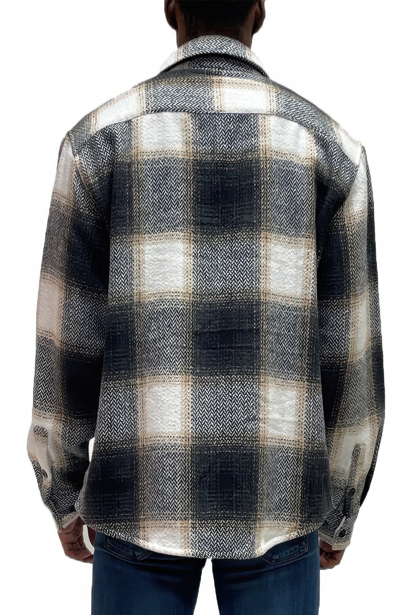 Mens Flannel Shirt Jacket Shacket