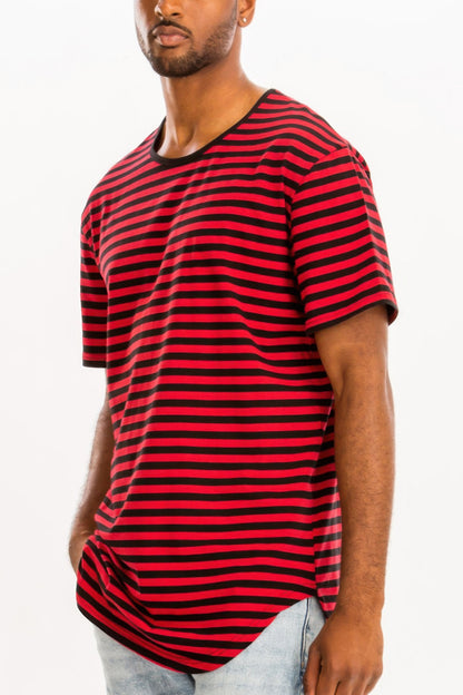 Striped Elongated Tshirt