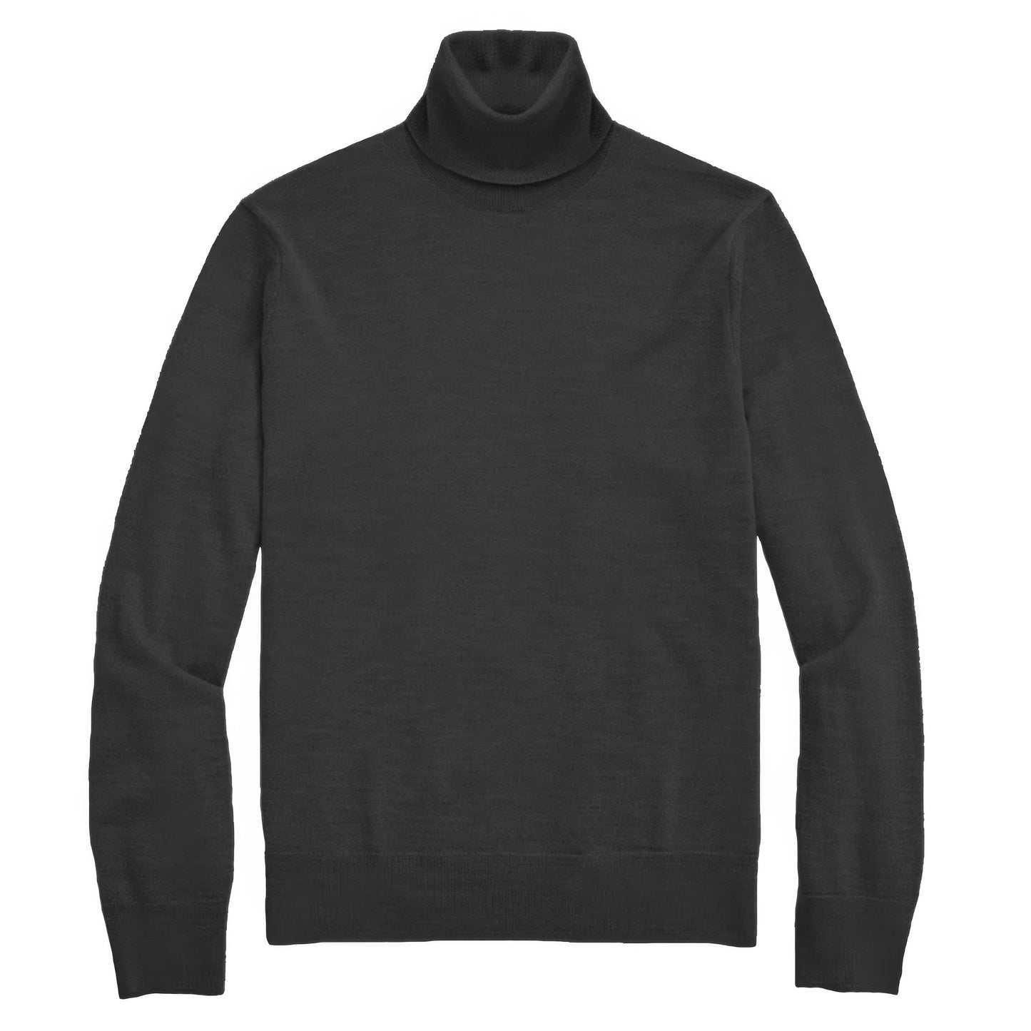 Mens Solid Turtleneck Sweater