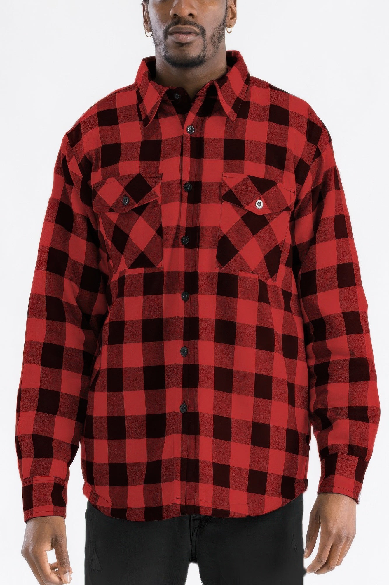 Mens Quilted Padded Flannel