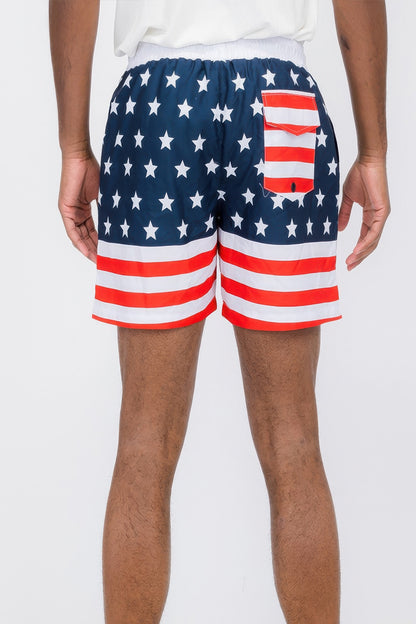 Team Usa Flag Swim Shorts