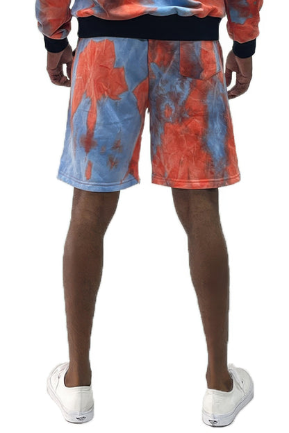 Mens Tye Dye Sweat Shorts