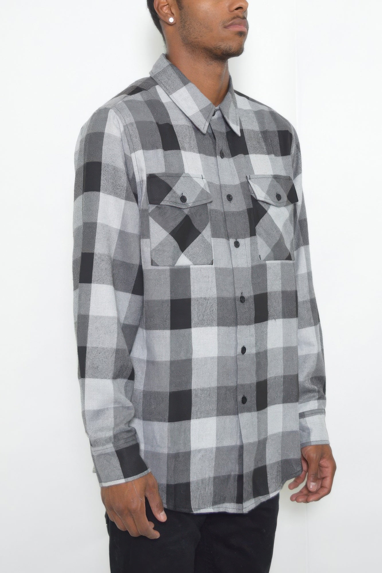 Long Sleeve Checkered Flannel