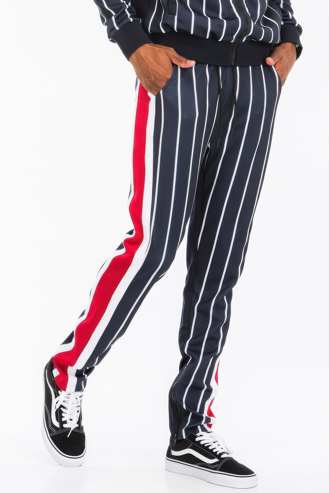 Printed Poly Span Track Pants