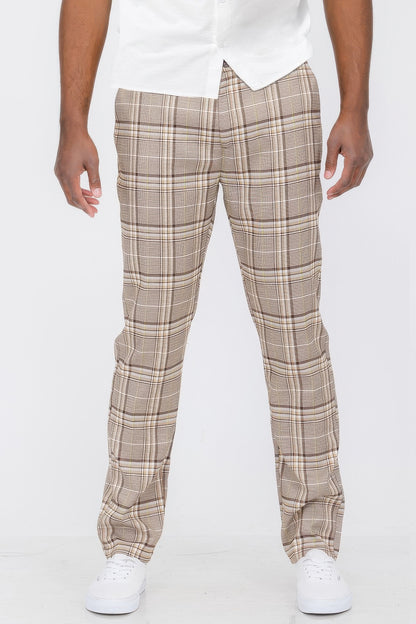 Plaid Trouser Pants