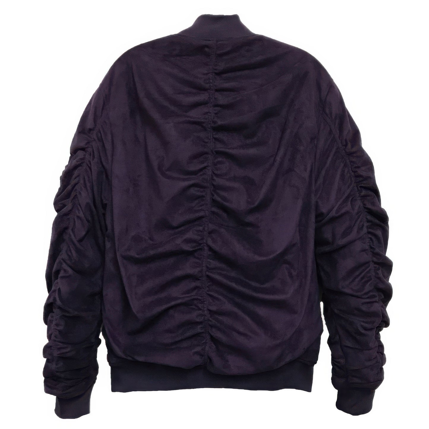 Mirosuede Scrunched Bomber Jacket