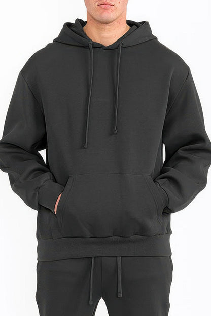 Mens Solid Tech Fleece Hoodie