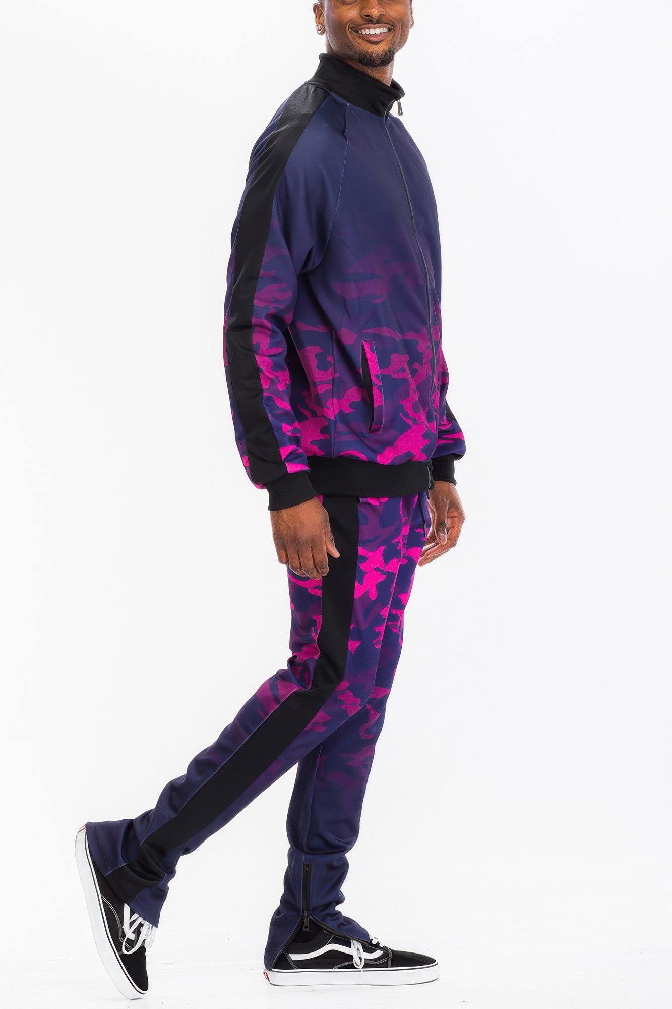 Mens Camo Ombre Print Track Pants