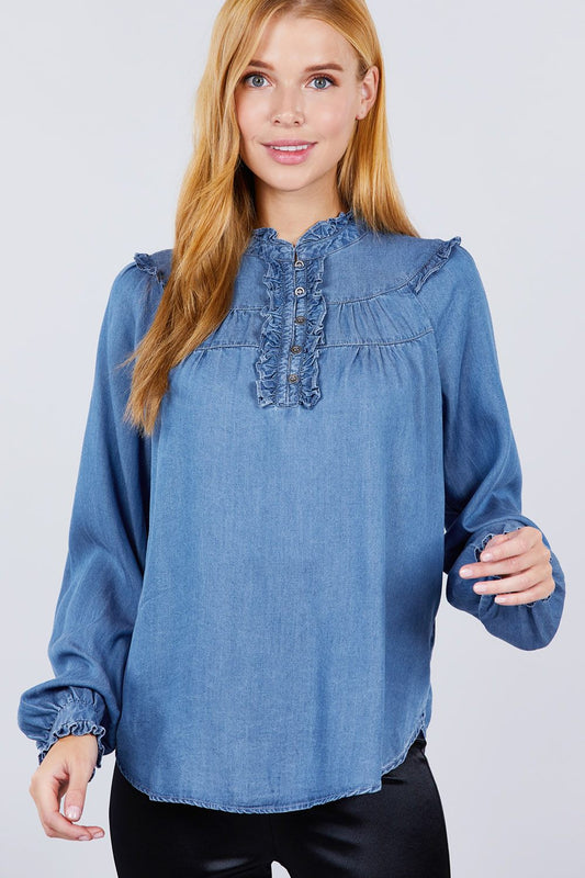 Frill Detail Top