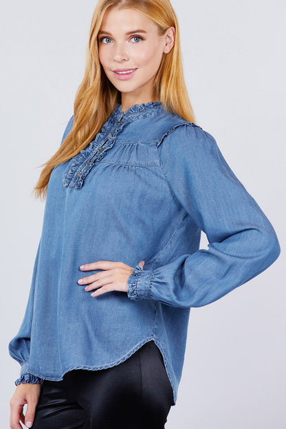 Frill Detail Top