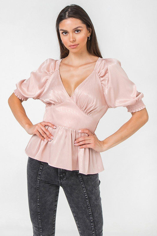 A Solid Sateen Top