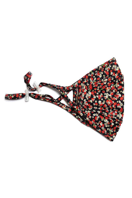 3d Stereoscopic Multi Floral Cotton Mask Made