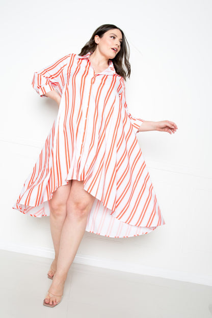 Stripe Shirt Dress