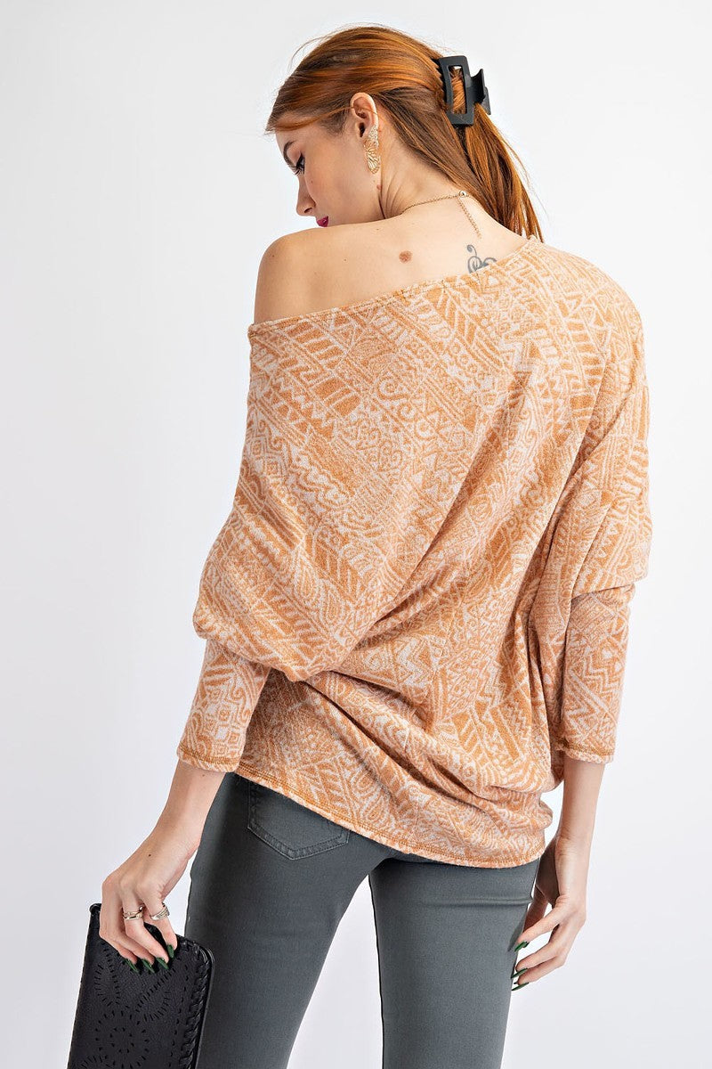 Printed Knit Top