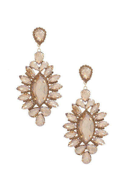 Marquise Rhinestone Dangle Earring