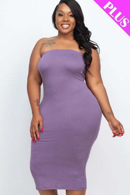 Plus Tube Bodycon Dress