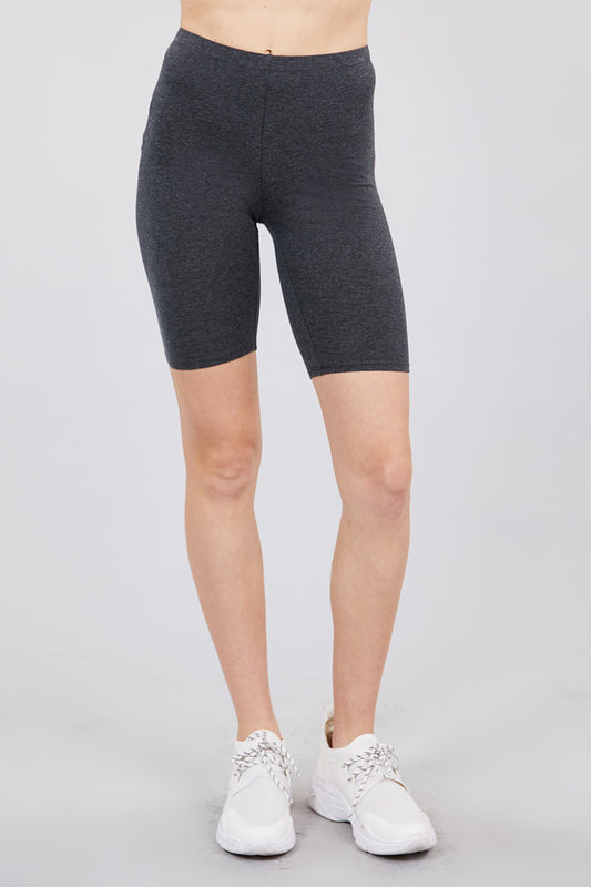 Cotton Jersey Short Leggings