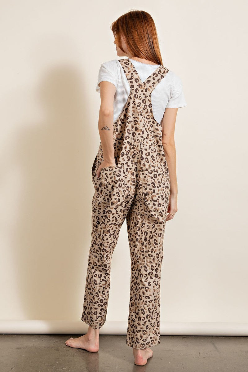 Animal/leopard Printed Jumpsuit