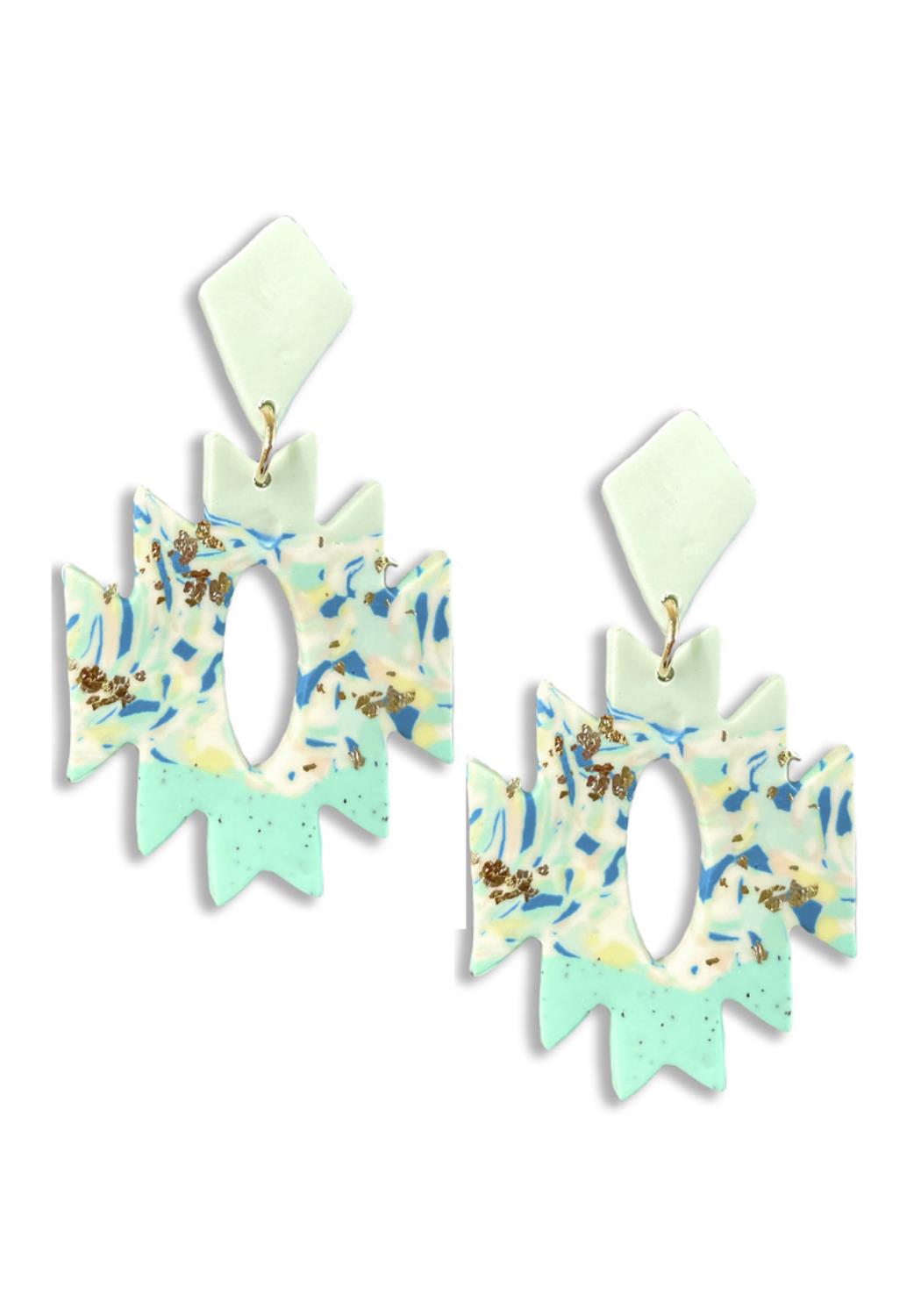 Rodeo western shape dangle earring