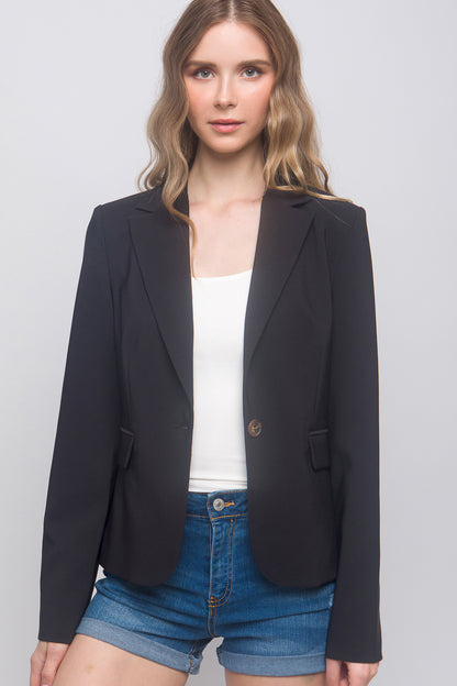 Single Button Closures Vertigo Blazer